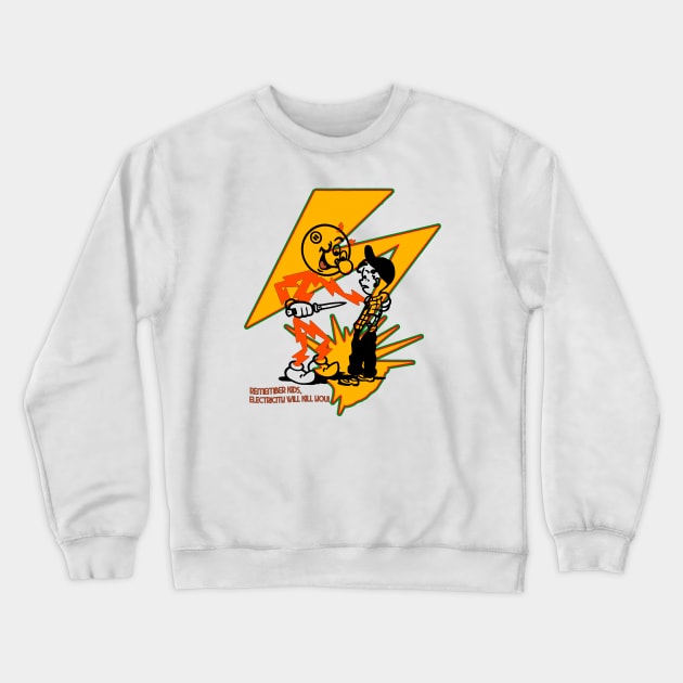 Electricity Bad Brains Crewneck Sweatshirt by tamzelfer